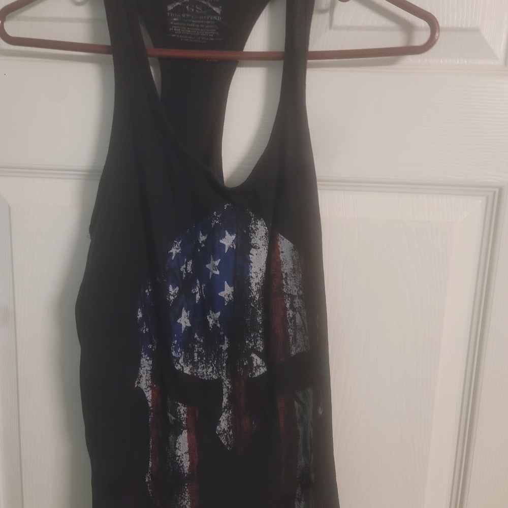 Grunt Style Black Patriotic Graphic Tank Top